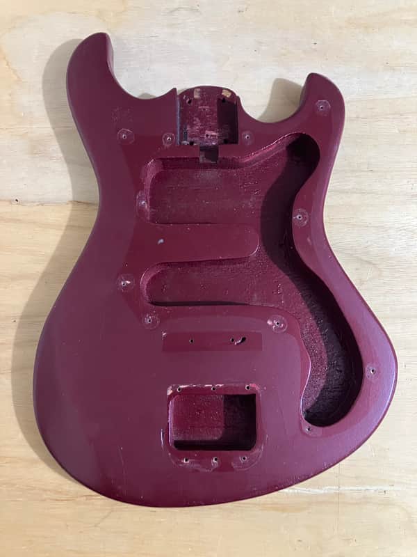 1960s 70s Teisco Zenta Top Twenty Electric Guitar Body Japan Resprayed Kawai image 1