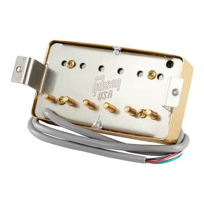 Gibson 498T Hot Alnico Treble / Bridge Humbucker Pickup (Gold) image 2