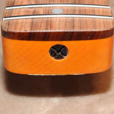 WD Music SNVSVPF Lic. Fender Pau Ferro Stratocaster Neck Vintage Amber Gloss Poly Soft V Profile #2 image 17
