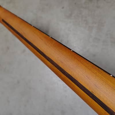 Roasted Maple Strat Neck fits fender Stratocaster body 21 frets 60s style image 8