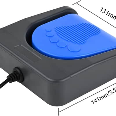 USB Single Foot Pedal Switch Control One Key Footswitch Program Customized Computer Keyboard Mouse Game Action HID (Blue Pedal) image 2