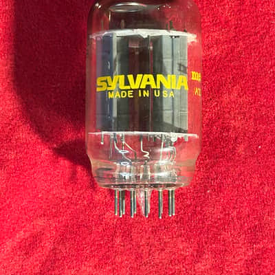 Sylvania Vintage Single 6LU8 Amplifier vacuum tube 1970s - Clear Glass image 1