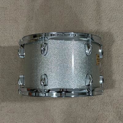 Yamaha 12x8 Maple Custom Absolute Mounted Tom Drum Silver Sparkle Made In Japan image 4