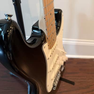 Squier Affinity Series Stratocaster - Black w/ White Pickguard (Mint, Pro Setup, Low Action) image 4