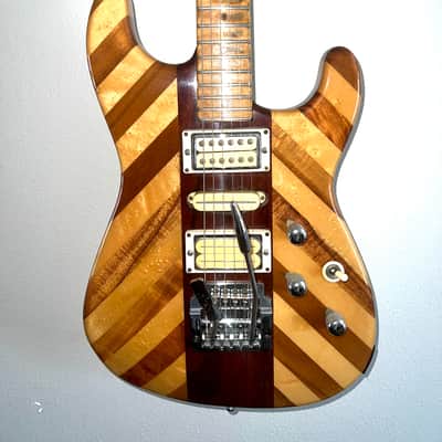 Charvel Pre-production 1-Of-A-Kind EVH story Stratocaster Late 70’s Butcher Block Wood image 2