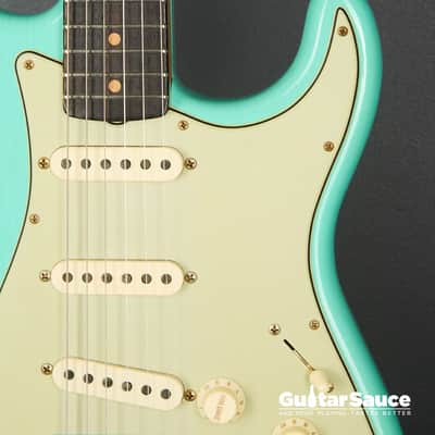 Fender Custom Shop 59 Stratocaster Rosewood Journeyman Super Faded Aged 2025 - Sea Foam Green (Cod.1926NG) image 4