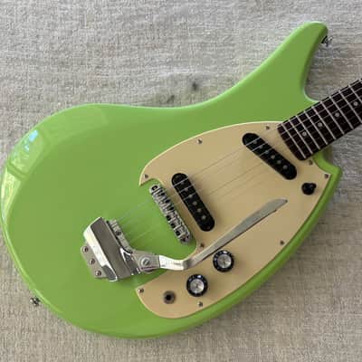 2023 Eastwood SG2C Flying Banana Green Finish Bizarre Guitar Yamaha Copy image 1