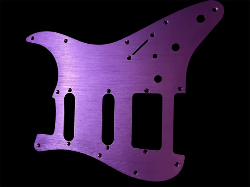 New Purple Brushed Anodized Aluminum SSH Stratocaster Electric Guitar Pickguard Strat image 1