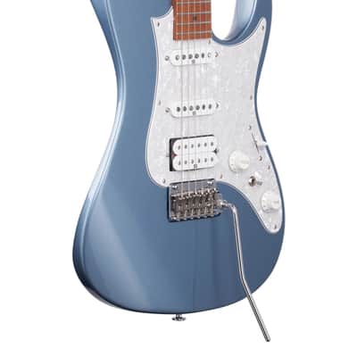 Ibanez Prestige AZ 2204F Electric Guitar with Case Ice Blue Metallic image 9