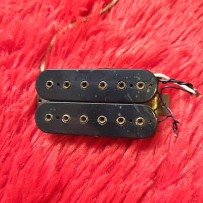 DiMarzio DP100 Super Distortion 1977 - Double Black - 2 Conductor - Brass Baseplate - Not Functioning Both Coils Open image 2