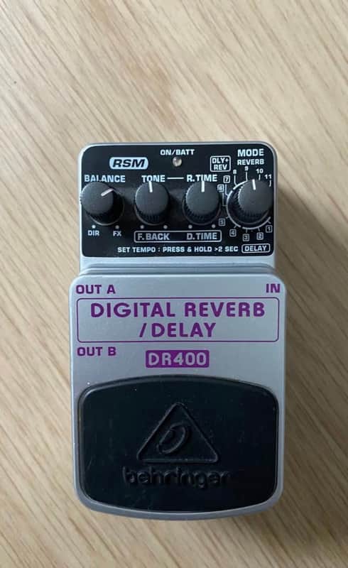 Behringer DR400 Digital Reverb Delay Pedal 2010s - Standard image 1