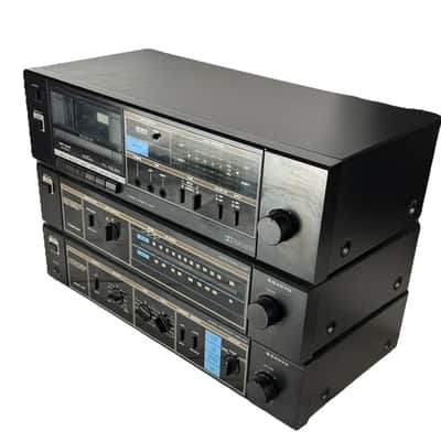 Sanyo Vintage Sanyo System 240 Audio Bundle (JA-240, JT-240, RD-240) 1970s to Early 1980s - Black image 2