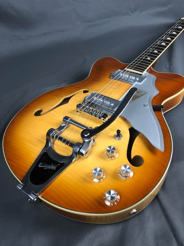 Kay Jazz II 775VS Limited Reissue with Bigsby Ice Tea Sunburst