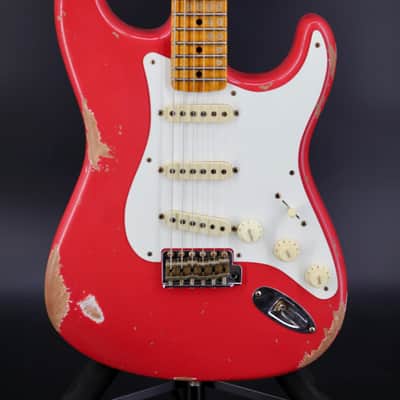 Fender Custom Shop '57 Reissue Stratocaster Relic Aged Fiesta Red image 2
