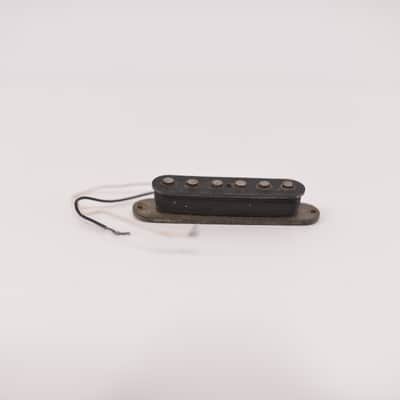 1977 Vintage Fender Stratocaster Pickup Gray-Bottom Flat-Pole Nonworking to Fix 1970's image 6