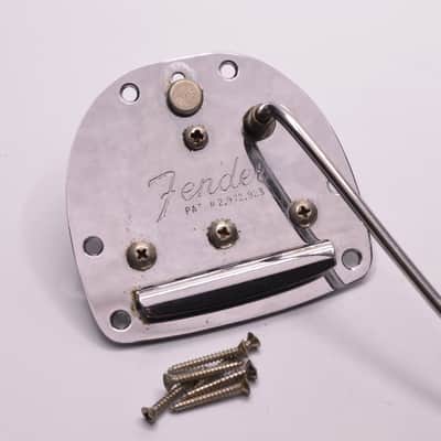 Vintage 1967 Fender Jazzmaster Jaguar Tremolo Vibrato Tailpiece w/Original Arm & Screws 1960s image 3