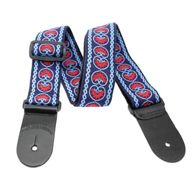 Walker and Williams Vintage Series 60's Style H-17 Hippie Strap Blue & Red image 2