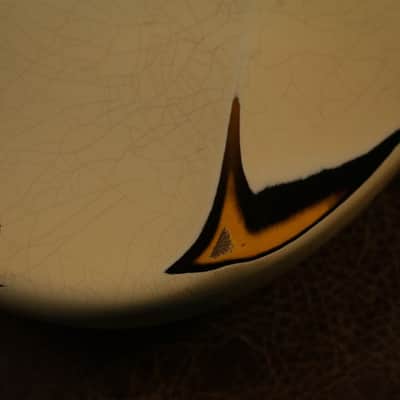 Fender Custom Shop 1956 Stratocaster Heavy Relic in Aged Indian Ivory over 2-tone Sunburst image 8