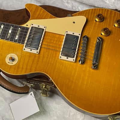 NEW ! Gibson Custom Shop 1959 Les Paul - Lemon Burst VOS - Authorized Dealer - Hand Picked Flame Top - ONLY 8.5 lbs - G07267 image 11