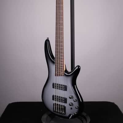 Ibanez SR305E 5-String Bass - Metallic Silver Sunburst image 5