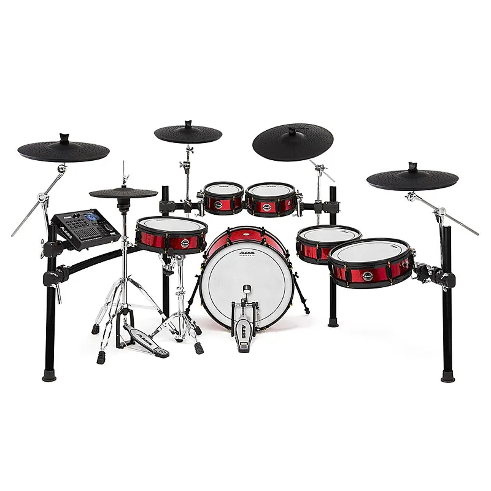 電子ドラム ALESIS STRIKE PRO SPECIAL EDITION 中古美品　上位機種　4タム3クラッシュ　ハイハットスタンド＆椅子付き Alesis Strike Pro Special Edition Electronic Drum Set | Reverb