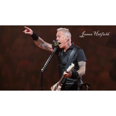 ESP LTD James Hetfield Signature Vulture Guitar w/ EMG Pickups and Hardshell Case - Olympic White image 7
