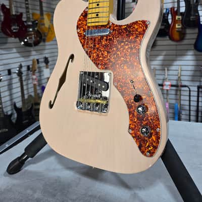 Fender American Professional II Telecaster Thinline Electric Guitar - Transparent Shell Pink with Maple Fingerboard & OHSC + PLEK*D #784 image 2