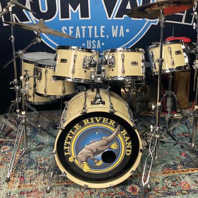 Little River Band, Derek Pellicci, 1994 Yamaha / Sabian, Recording Custom 7-Piece Drum Set, Cymbals, Hardware, Cases. COMPLETE! image 1
