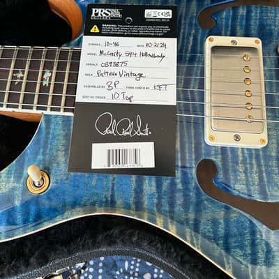PRS McCarty 594 Hollowbody II 10-Top 2024 - Faded Blue Jean image 15