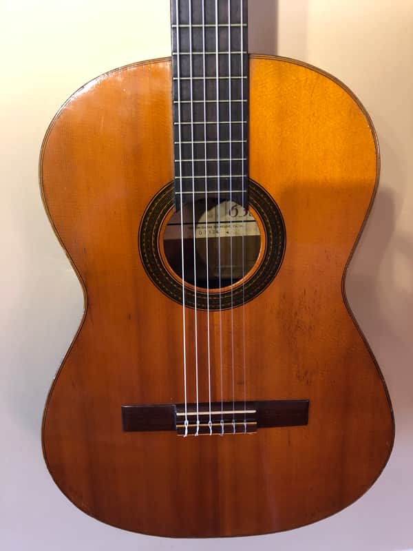 Zen-on Abe Gut 63S 1970's Cedar Top Classical Guitar | Reverb