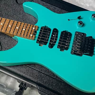 NEW ! Jackson Custom Shop Dinky HSH - Roasted Maple Neck & Fretboard - DK - Seafoam Green - Authorized Dealer - 8.1 lbs - G07719 image 8