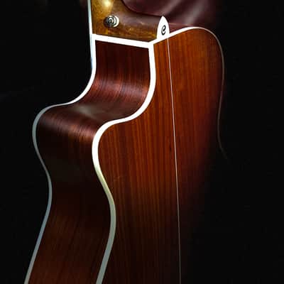 Cort GA5F-BW NS Grand Regal Series Solid Red Cedar/Australian Blackwood Grand Auditorium Cutaway with Electronics - Natural Satin image 9