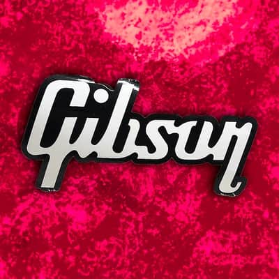 GIBSON GUITARS "WHITE EDITION" LOGO STICKER INSANELY RARE LIMITED EDITION GUITAR CASE CANDY BUMPER STICKER DECAL FREE SHIPPING! image 2