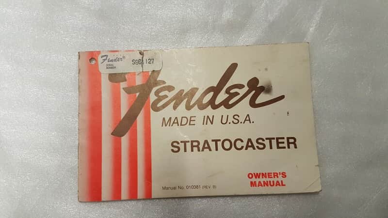 1979 Fender Stratocaster Guitar Hang Tag image 1