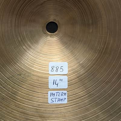 Zildjian 14" K Istanbul Hi-Hat Intermediate Stamp 885-772 grams 1959-1966 image 11