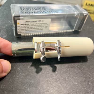 Yanagisawa Metal 8 Tenor Saxophone Mouthpiece with Ligature, Cap, Box image 5