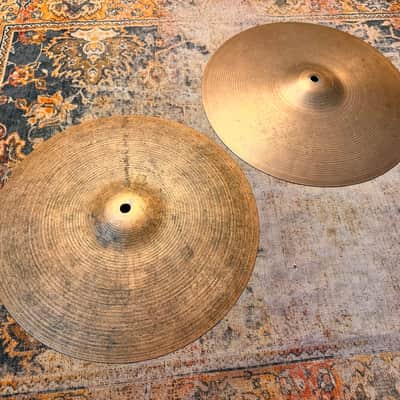 Vintage Zildjian New Beat 14” Hihats DRY 888 g Over 1282 g Light Dry Focused Amazing! Versatile image 4