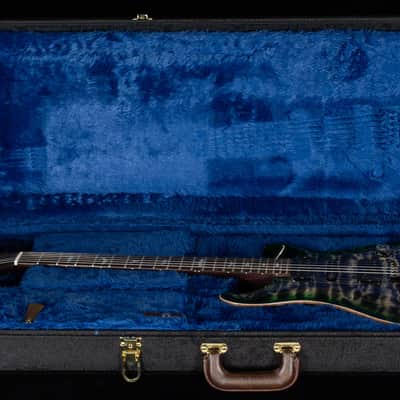 PRS Willcutt Exclusive Wood Library Modern Eagle V Charcoal Jade Burst Quilted Maple 10-Top (208) image 7