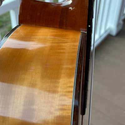 Hoshino (Ibanez) Hy-Lo 740N Classical Guitar  - Japan - 1960s - Spruce/Flame maple W/OHSC image 16