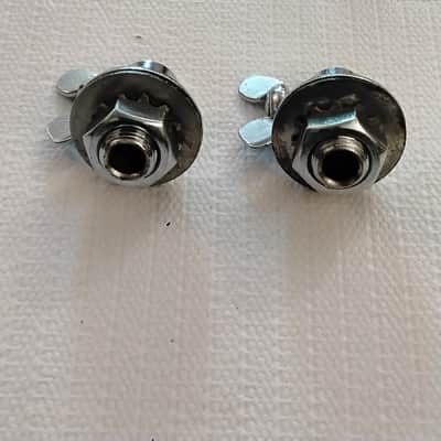 Ludwig Club Date/Super Classic Bass Drum Spurs with Mounting Brackets 1960s/1970s - Chrome image 5