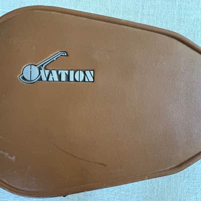 Vintage 1970's Ovation Deep Bowl Acoustic Guitar Case Round Back Brown USA - No Guitar CASE ONLY image 5