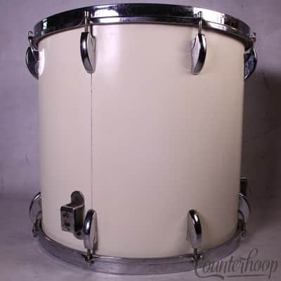 *Premier Beverley 16"Floor Tom Drum 3Ply Baltic Birch Vintage 60s England White* image 4