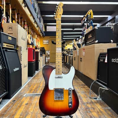 Fender Custom Shop 1959 Telecaster Journeyman Relic Electric Guitar Chocolate 3-Color Sunburst w/Tweed Case image 4