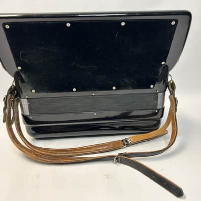 Black Harmonium Piano Accordion LMH 41 120 Made in Italy image 5