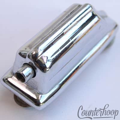 *Rogers Beavertail Bass Drum Lug Chrome Dayton Powertone 2nd-Gen Vintage 60s USA image 1