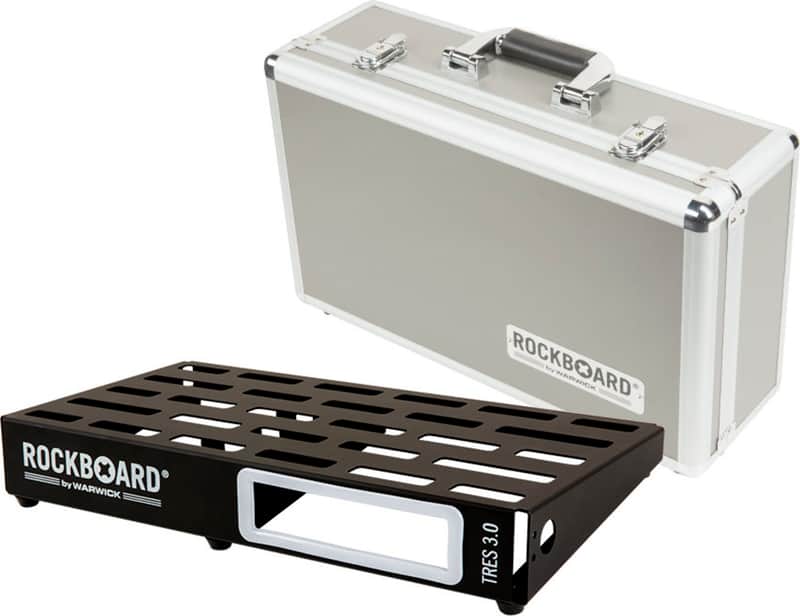 RockBoard TRES 3.0 Pedalboard, 17.5" x 9.25" w/ Flight Case image 1