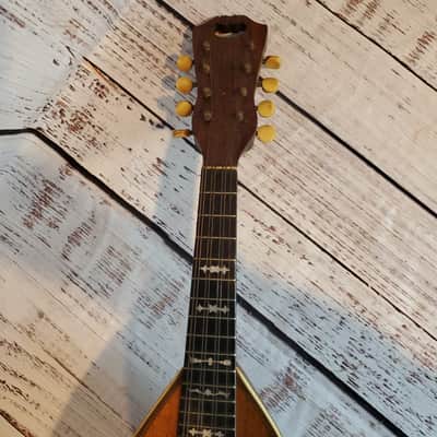 Vintage Favilla Brothers Bowl Back Mandolin circa 1912 w/original case image 8