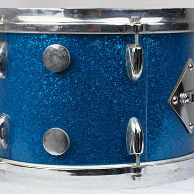 Gretsch 20/12/12/16" 60's Round Badge Drum Set - Blue Sparkle image 17