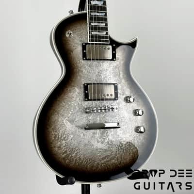 ESP Original Series Eclipse Custom Electric Guitar w/ Case - Silver Liquid Metal Burst image 3
