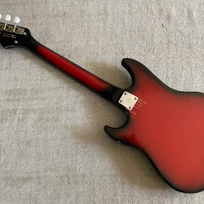Vintage 1960’s Tombo Ukulet Electric Ukelele w Amp-In-Case Redburst MIJ Japan Rare Norma Teisco image 18